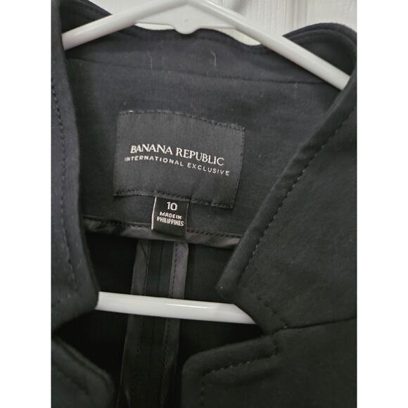 Banana Republic International Exclusive Women's Black Blazer Jacket Size 10 - Picture 2 of 12
